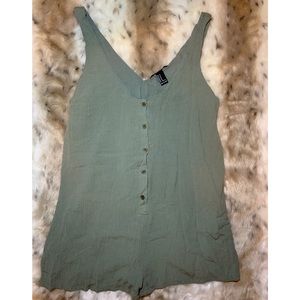 (Forever 21) green romper